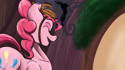 Size: 4148x2333 | Tagged: safe, artist:mixdaponies, imported from derpibooru, pinkie pie, twilight sparkle, earth pony, pony, audio drama, falling, female, friendship is tragic (obabscribbler)