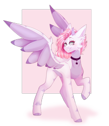 Size: 1632x1886 | Tagged: safe, artist:keltonia, imported from derpibooru, oc, oc only, oc:daffodil, pegasus, pony, female, horns, mare, simple background, solo, transparent background