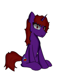 Size: 600x650 | Tagged: safe, artist:cat-morrison, imported from derpibooru, oc, oc only, pony, unicorn, horn, male, simple background, sitting, solo, unicorn oc, white background