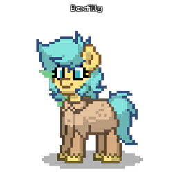 Size: 400x400 | Tagged: safe, imported from derpibooru, oc, oc only, oc:boxfilly, pegasus, pony, pony town, box, female, filly, pegasus oc, simple background, smiling, solo, transparent background