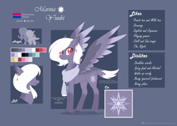 Size: 1920x1366 | Tagged: safe, artist:auroranovasentry, imported from derpibooru, oc, oc only, oc:marina yuuki, fox, fox pony, hybrid, pegasus, pony, female, mare, reference sheet, solo