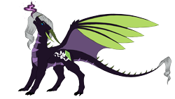 Size: 3264x1836 | Tagged: safe, artist:theheioslair, imported from derpibooru, oc, oc only, oc:gemfire, dracony, hybrid, fire, fire breath, high res, horn, horns, interspecies offspring, nose horn, offspring, parent:rarity, parent:spike, parents:sparity, simple background, transparent background, wings