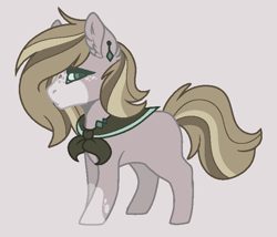 Size: 696x597 | Tagged: safe, artist:x-xponyworldx-x, imported from derpibooru, oc, oc only, oc:malaya, earth pony, pony, base used, clothes, ear fluff, ear piercing, earring, female, freckles, gray background, jewelry, mare, offspring, parent:big macintosh, parent:marble pie, parents:marblemac, piercing, shawl, simple background, solo