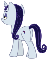 Size: 5502x6811 | Tagged: safe, artist:andoanimalia, imported from derpibooru, moonlight raven, pony, unicorn, butt, female, mare, moonlight ravenbutt, plot, simple background, solo, transparent background, vector