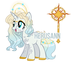 Size: 1024x883 | Tagged: safe, artist:herusann, imported from derpibooru, oc, oc only, pony, unicorn, base used, colored hooves, eyelashes, female, horn, mare, scepter, simple background, smiling, solo, transparent background, unicorn oc