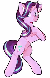Size: 1595x2500 | Tagged: safe, artist:tater, imported from derpibooru, starlight glimmer, pony, unicorn, colored pupils, female, mare, shoulder fluff, simple background, solo, white background