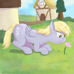 Size: 3100x3100 | Tagged: safe, artist:fdv.alekso, derpy hooves, pegasus, pony, female, mare, smiling, solo