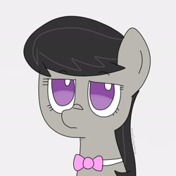 Size: 2048x2048 | Tagged: safe, artist:omelettepony, octavia melody, earth pony, pony, bow, female, mare, simple background