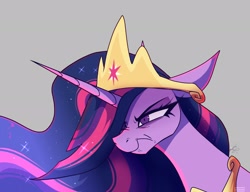 Size: 2048x1570 | Tagged: safe, artist:spirit-fire360, twilight sparkle, alicorn, pony, the last problem, crown, frown, jewelry, princess twilight 2.0, regalia, simple background, twilight sparkle (alicorn)