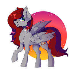 Size: 6550x6400 | Tagged: safe, artist:tessa_key_, imported from derpibooru, oc, oc only, oc:evening prose, pegasus, pony, female, freckles, jewelry, mare, necklace, pearl necklace
