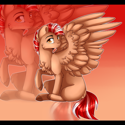 Size: 1000x1000 | Tagged: artist needed, safe, imported from derpibooru, oc, oc only, oc:cloud thumper, pegasus, pony, fanfic:life love and death in the house of path, male, solo, spread wings, stallion, wings, zoom layer