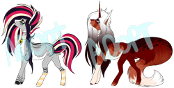 Size: 1712x869 | Tagged: safe, artist:beamybutt, imported from derpibooru, oc, oc only, earth pony, pony, unicorn, base used, clothes, duo, ear fluff, earth pony oc, horn, looking up, simple background, socks, striped socks, transparent background, unicorn oc