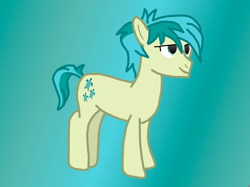 Size: 2222x1666 | Tagged: safe, artist:freestadiumtix, imported from derpibooru, sandbar, earth pony, pony, cute, gradient background, solo