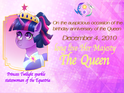 Size: 2560x1920 | Tagged: safe, artist:p+e-n, imported from derpibooru, twilight sparkle, alicorn, pony, poster, solo, twilight sparkle (alicorn)