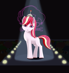 Size: 3773x4000 | Tagged: safe, imported from derpibooru, sugar moonlight, earth pony, pony, anti-mind reading cap, audience, female, g5, mare, my little pony: a new generation, scene interpretation, solo focus, tail