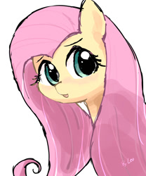 Size: 1000x1200 | Tagged: safe, artist:leo19969525, imported from derpibooru, fluttershy, pegasus, pony, bust, cute, female, shyabetes, simple background, solo, white background