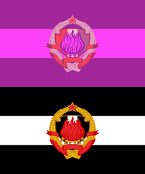 Size: 2000x2400 | Tagged: safe, artist:mustaphatr, imported from derpibooru, equestria at war mod, communism, cutie mark crusaders, fire, flag, high res, no pony, torch, yugoslavia