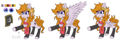 Size: 5224x1750 | Tagged: safe, artist:tizhonolulu, imported from derpibooru, oc, oc only, oc:cookie byte, pegasus, pony, cheek fluff, chest fluff, clothes, cutie mark, scarf, simple background, socks, solo, tongue out, transparent background