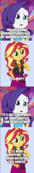 Size: 500x2565 | Tagged: safe, edit, edited screencap, imported from derpibooru, screencap, rarity, sunset shimmer, equestria girls, equestria girls series, comic, hanukkah, jew rarity, screencap comic, souffle