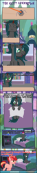 Size: 1103x5086 | Tagged: safe, artist:shootingstarsentry, imported from derpibooru, oc, oc:nightshade (digimonlover101), oc:star curve, changepony, hybrid, pony, spider, star spider, unicorn, comic:the next generation, comic, female, interspecies offspring, mare, offspring, parent:king sombra, parent:queen chrysalis, parent:starlight glimmer, parent:sunburst, parents:chrysombra, parents:starburst