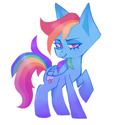 Size: 895x919 | Tagged: safe, artist:tayahwashere, imported from derpibooru, rainbow dash, pegasus, pony, female, lidded eyes, looking at you, mare, simple background, solo, transparent background