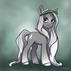 Size: 1280x1280 | Tagged: safe, artist:pfeffaroo, imported from derpibooru, oc, oc:grimaire, earth pony, pony, female, g5, mare, solo, unshorn fetlocks