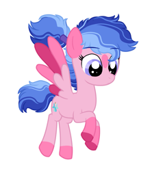 Size: 2103x2373 | Tagged: safe, artist:queenderpyturtle, imported from derpibooru, oc, oc only, oc:damselfly, pegasus, pony, female, high res, simple background, solo, teenager, white background