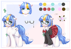 Size: 3597x2475 | Tagged: safe, artist:frost moon, imported from derpibooru, oc, oc only, oc:diviina, pony, unicorn, female, glasses, high res, solo