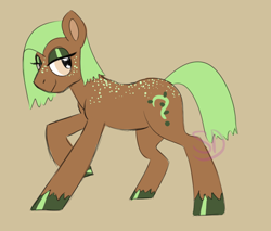 Size: 894x760 | Tagged: safe, artist:sallindaemon, imported from derpibooru, oc, oc only, oc:green piece, earth pony, pony, female, mare, solo