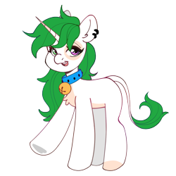 Size: 1200x1200 | Tagged: safe, artist:sugarstar, imported from derpibooru, oc, oc only, oc:sugarstar, pony, unicorn, derpibooru community collaboration, 2022 community collab, bell, bell collar, collar, heterochromia, simple background, solo, transparent background