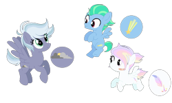 Size: 995x597 | Tagged: safe, artist:enifersuch, imported from derpibooru, oc, oc only, pegasus, pony, base used, colt, female, filly, male, mare, offspring, parent:rainbow dash, parent:soarin', parents:soarindash, pegasus oc, raised hoof, simple background, smiling, transparent background, wings