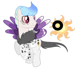 Size: 2124x1952 | Tagged: safe, artist:enifersuch, imported from derpibooru, oc, oc only, oc:asterism, hybrid, pony, base used, frown, interspecies offspring, looking back, male, offspring, parent:discord, parent:princess celestia, parents:dislestia, simple background, solo, stallion, transparent background