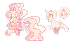 Size: 5507x3210 | Tagged: safe, artist:cherritoppu, imported from derpibooru, oc, oc:cherry bloom, pony, unicorn, base used, clothes, duo, eyelashes, female, horn, mare, simple background, smiling, transparent background, unicorn oc