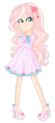 Size: 276x612 | Tagged: safe, artist:gihhbloonde, imported from derpibooru, oc, oc only, equestria girls, base used, clothes, eyelashes, female, high heels, shoes, simple background, skirt, smiling, solo, transparent background