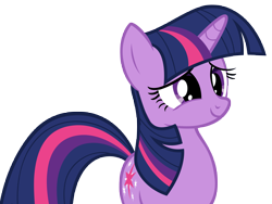 Size: 9017x6788 | Tagged: safe, artist:andoanimalia, imported from derpibooru, twilight sparkle, pony, unicorn, read it and weep, absurd resolution, female, horn, mare, multicolored mane, multicolored tail, purple eyes, simple background, smiling, solo, tail, transparent background, unicorn twilight, vector