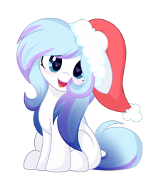 Size: 3080x3631 | Tagged: safe, artist:takan0, imported from derpibooru, oc, earth pony, pony, christmas, cute, female, hat, high res, holiday, mare, ocbetes, santa hat, simple background, solo, transparent background