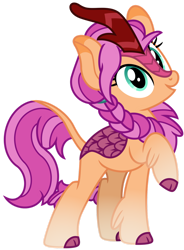 Size: 1024x1392 | Tagged: safe, artist:emeraldblast63, imported from derpibooru, sunny starscout, kirin, g4, g5, g5 to g4, kirin-ified, my little pony: a new generation, solo, species swap