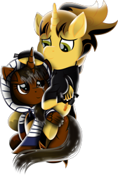 Size: 2252x3355 | Tagged: safe, artist:lincolnbrewsterfan, imported from derpibooru, oc, oc:killer epic, oc:nocturnal vision, alicorn, pony, .svg available, alicorn oc, belt, big eyes, clothes, colored wings, cross, cross necklace, cute, cuternal vision, drawstrings, duo, ear hold, electric guitar, fallout equestria oc, female, fire, folded wings, friendcest, friendshipping, gradient wings, guitar, gun, hair, handgun, happy, heart, heart hoof, holly, hood, hoodie, hoof around neck, hoof on head, horn, inkscape, jacket, jewelry, killervision, leather jacket, lincoln brewster, looking at each other, looking down, looking up, male, male alicorn, male alicorn oc, male and female, mare, movie accurate, musical instrument, necklace, nocturnal vision's striped hoodie, oc x oc, ocbetes, pistol, ponies riding ponies, ponified, ponified music artist, puppy dog eyes, raised hoof, realistic mane, revolver, riding, riding a pony, security belt, shading, shipping, simple background, smiling, smiling at each other, sparkles, stallion, stallion oc, straight, striped hoodie, style emulation, svg, tail, tail wrap, transparent background, two toned mane, two toned tail, vector, weapon, wings, zipper