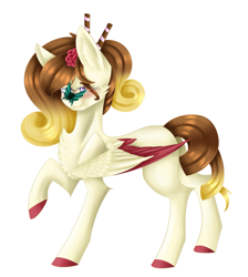 Size: 1429x1598 | Tagged: safe, artist:lunciakkk, imported from derpibooru, oc, oc only, chest fluff, commission, ear fluff, simple background, solo, white background