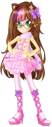 Size: 1068x2556 | Tagged: safe, artist:gihhbloonde, imported from derpibooru, oc, oc only, equestria girls, base used, clothes, eyelashes, female, hand on hip, high heels, shoes, simple background, skirt, solo, transparent background