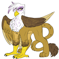 Size: 3000x3000 | Tagged: safe, artist:gingygin, imported from derpibooru, gilda, griffon, female, high res, simple background, solo, white background