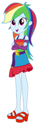 Size: 320x971 | Tagged: artist needed, safe, imported from derpibooru, rainbow dash, equestria girls, bare shoulders, beautiful, clothes, crossed arms, dress, fall formal outfits, feet, female, high heels, open-toed shoes, rainbow, shoes, show accurate, simple background, sleeveless, solo, toes, transparent background, vector