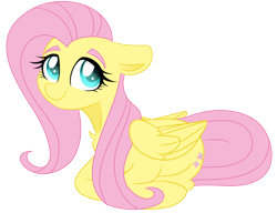 Size: 1300x1000 | Tagged: safe, artist:songheartva, imported from derpibooru, fluttershy, pegasus, pony, cute, floppy ears, lying down, prone, shyabetes, simple background, solo, transparent background