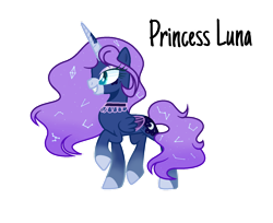 Size: 1280x1047 | Tagged: safe, artist:88astra88, imported from derpibooru, princess luna, alicorn, pony, base used, choker, constellation, ethereal mane, eyelashes, female, grin, mare, redesign, simple background, smiling, solo, starry mane, transparent background