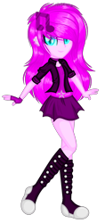 Size: 848x1792 | Tagged: safe, artist:fantarianna, imported from derpibooru, oc, oc only, equestria girls, clothes, equestria girls-ified, eyelashes, female, fingerless gloves, gloves, simple background, skirt, solo, transparent background