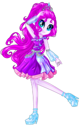 Size: 1260x1964 | Tagged: safe, artist:gihhbloonde, imported from derpibooru, oc, oc only, equestria girls, base used, clothes, eyelashes, female, high heels, shoes, simple background, skirt, smiling, solo, transparent background