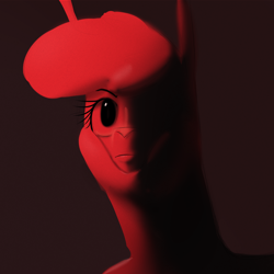 Size: 1650x1650 | Tagged: safe, artist:hitsuji, imported from derpibooru, alpaca, them's fightin' herds, album parody, community related, joji, looking at you, ominous, paprika (tfh), red light, solo