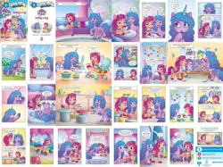 Size: 715x536 | Tagged: safe, imported from ponybooru, izzy moonbow, sunny starscout, comic, g5, mane five (g5), sunny's day