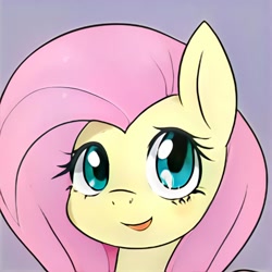 Size: 1024x1024 | Tagged: safe, imported from derpibooru, fluttershy, pony, accidentally a canon character, ai content, ai generated, bust, cute, generator:thisponydoesnotexist, looking at you, not fluttershy, portrait, solo