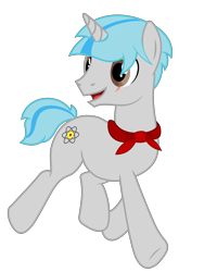 Size: 4000x5000 | Tagged: safe, artist:temerdzafarowo, imported from derpibooru, oc, oc only, oc:atom front, pony, unicorn, derpibooru community collaboration, 2022 community collab, male, necktie, pioneer, red, simple background, solo, stallion, transparent background